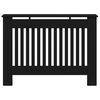 vidaXL Cache-Radiateur Ch&ecirc;ne noir 112 x 19 x 81,5 cm Bois d'ing&eacute;nierie