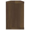 vidaXL &Eacute;tag&egrave;res murales cube 6 pcs Ch&ecirc;ne marron Bois d&rsquo;ing&eacute;nierie