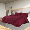 vidaXL Ensemble de housse de couette Bordeaux 140x200 cm Microfibre