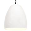 vidaXL Lampe suspendue industrielle 25 W Blanc Rond 42 cm E27