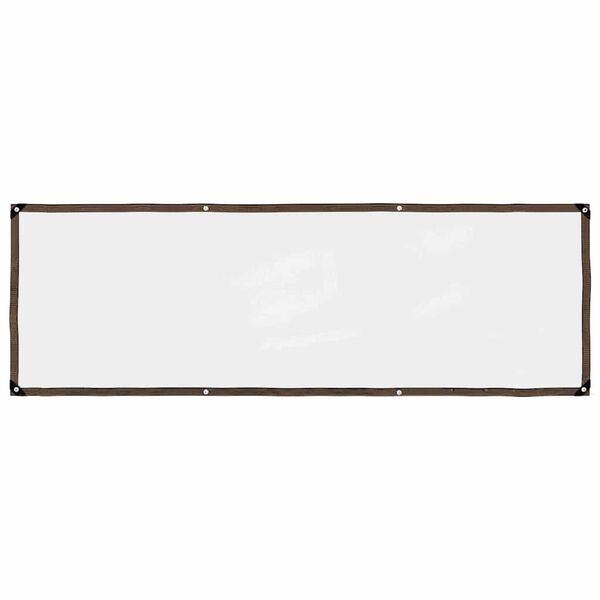 vidaXL B&acirc;che transparente avec &oelig;illets 1x3 m poly&eacute;thyl&egrave;ne