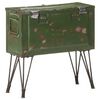 vidaXL Coffre de rangement Style militaire 68x24x66 cm Fer