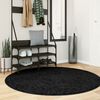 vidaXL Tapis OVIEDO &agrave; poils courts noir &Oslash; 160 cm