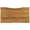vidaXL Dessus de table 110x60x2,5 cm bord vivant bois massif manguier