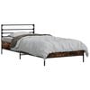 vidaXL Cadre de lit Ch&ecirc;ne fum&eacute; 80 x 200 cm Bois d'ing&eacute;nierie