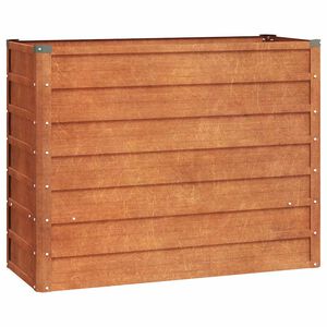 vidaXL Lit sur&eacute;lev&eacute; de jardin rouill&eacute; 100x40x77 cm acier corten