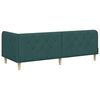 vidaXL Cadre de lit d'angle Vert fonc&eacute; 80 x 200 cm tissu