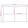 vidaXL Voile de parasol tissu oxford rectangulaire 4x7 m bleu
