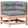 vidaXL Salon de jardin 6 pcs avec coussins bois massif Douglas