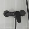 vidaXL Robinet de Douche Mixer Noir G 1 / 2 pouces
