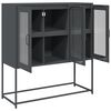 vidaXL Buffet anthracite 100,5x39x107 cm acier laminé à froid