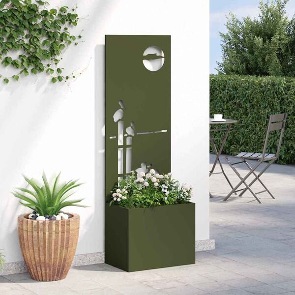 vidaXL &Eacute;cran de confidentialit&eacute; de jardin Vert olive 50 x 140 cm