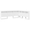 vidaXL T&ecirc;te de lit de rangement Blanc Bois d'ing&eacute;nierie