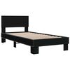 vidaXL Cadre de lit sans matelas noir 75x190 cm