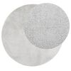 vidaXL Tapis OVIEDO &agrave; poils courts gris &Oslash; 80 cm