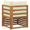 vidaXL Canap&eacute; d'angle ext&eacute;rieur Bois d'Acacia Massif Naturel