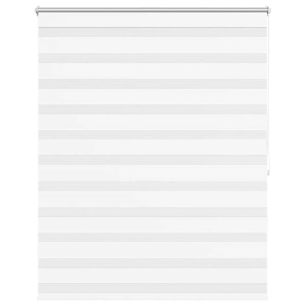 vidaXL Store v&eacute;nitien Zebra 120,9 x 175 cm, largeur du tissu 116,7 cm, blanc