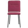 vidaXL Chaises &agrave; manger lot de 6 rouge bordeaux velours