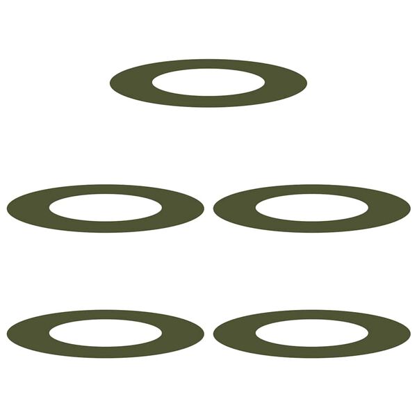 vidaXL adapt&eacute; pour anneaux d'arbre plats 5 pcs Vert olive &Oslash;40 / 70 cm
