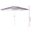 vidaXL Parasol de jardin avec m&acirc;t en acier vert 300x200x250 cm