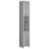 vidaXL Armoire de bain Sonoma gris 30x30x183,5 cm Bois d'ing&eacute;nierie