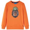 Sweatshirt pour enfants orange foncé 128