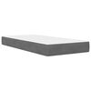 vidaXL Cadre de lit avec matelas Gris fonc&eacute; 90 x 190 cm Velours