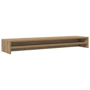 vidaXL Support d'&eacute;cran Ch&ecirc;ne artisanal 100 x 24 x 13 cm Bois d'ing&eacute;nierie