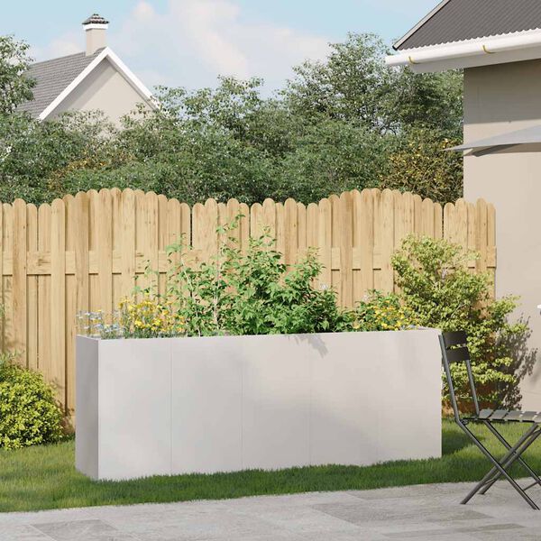 vidaXL Jardini&egrave;re 200x40x80 cm acier inoxydable