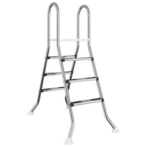 vidaXL &Eacute;chelle de piscine hors sol 100 cm 3-Step Acier Inox 304