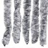 vidaXL Moustiquaire Blanc et gris 90x220 cm Chenille