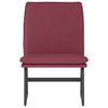vidaXL Chaise longue Rouge bordeaux 52x75x76 cm Tissu