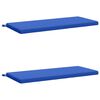 vidaXL Coussins de Banc SOEST 2 pc 100 % polyester Bleu royal
