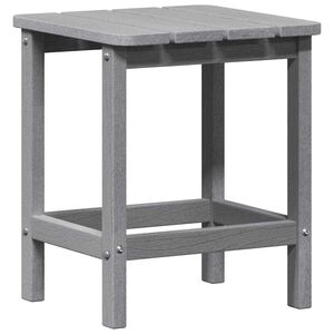 vidaXL Table d'appoint Gris clair 38 x 38 x 46 cm Poly&eacute;thyl&egrave;ne