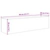 vidaXL Aquarium avec stockage Transparent 80 x 20 x 20 cm Verre