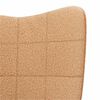 vidaXL fauteuil Beige 62 x 67 x 95,5 cm Tissu Sherpa