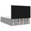 VidaXL Cadre de lit ottoman et matelas gris clair 140x190 cm tissu