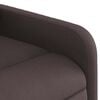 vidaXL Fauteuil de massage inclinable Marron fonc&eacute; Tissu