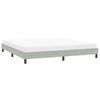 vidaXL Cadre de lit sans matelas gris clair 200x210 cm velours