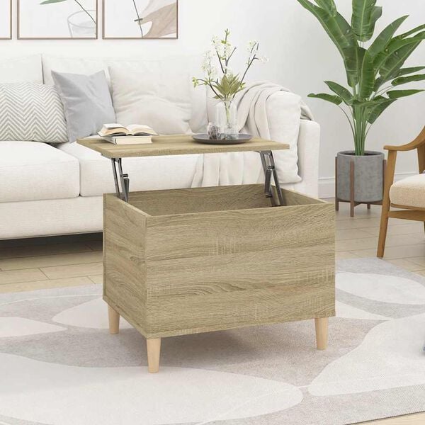 vidaXL Table basse Ch&ecirc;ne sonoma 60x44,5x45 cm Bois d'ing&eacute;nierie