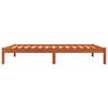 vidaXL Cadre de lit sans matelas cire marron 75x190 cm bois pin massif