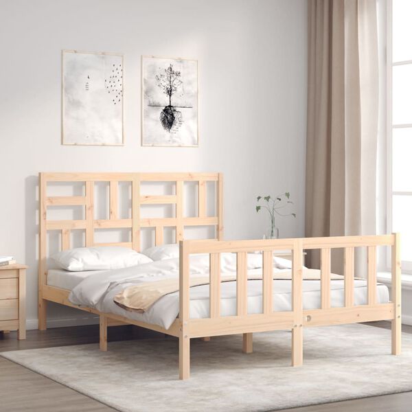vidaXL Cadre de lit sans matelas 140x200 cm bois massif de pin