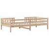 vidaXL Cadre de lit sans matelas 80x200 cm bois massif de pin