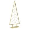 vidaXL Sapin de No&euml;l en m&eacute;tal avec support KUOPIO 150 cm Acier Dor&eacute;