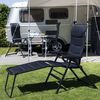 Campart Travel Chaises de camping 2 pcs Torino Bleu 68x43,5x120 cm