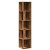 vidaXL Armoire d'angle vieux bois 33x33x165 cm bois d'ing&eacute;nierie
