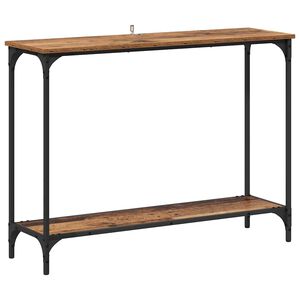 vidaXL Table console Bois ancien 101 x 30.5 x 75 cm Bois d'ing&eacute;nierie