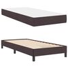 vidaXL Lit &agrave; ressorts avec matelas Marron fonc&eacute; 90 x 190 cm tissu