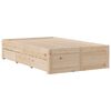 vidaXL Cadre de lit sans matelas avec tiroirs 120x200 cm bois pin