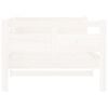 vidaXL Lit de jour sans matelas blanc bois de pin massif 90x200 cm